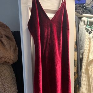 Velvet mini dress